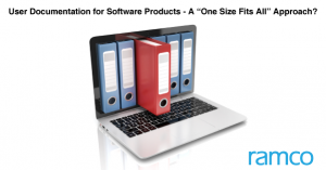 User Documentation for Software Products - A “One Size Fits All