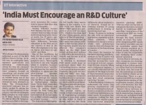 CEO Speak - Encouraging R&D Culture
