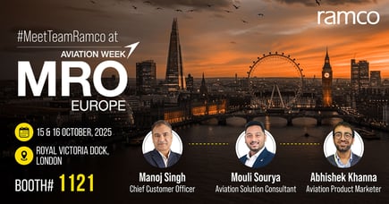 Meet Team Ramco at: MRO Europe 2025