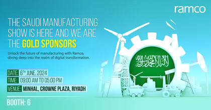The Saudi Manufacturing Show is here and we are the Gold Sponsors 