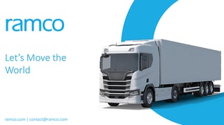 Ramco Logistics Solution Overview