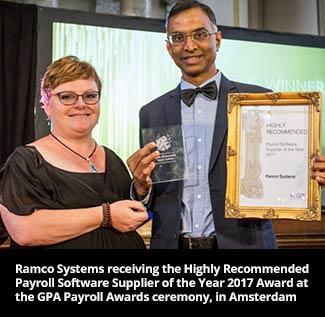 Global Payroll Association confers Ramco Systems with 'Highly Recommended Payroll Software Supplier of the Year 2017' Award