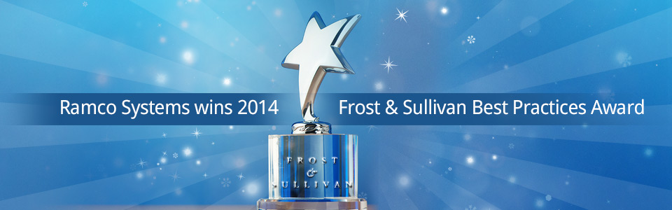 Ramco Systems receives the 2014 Frost & Sullivan India Customer Value Leadership Award for Enterprise Software