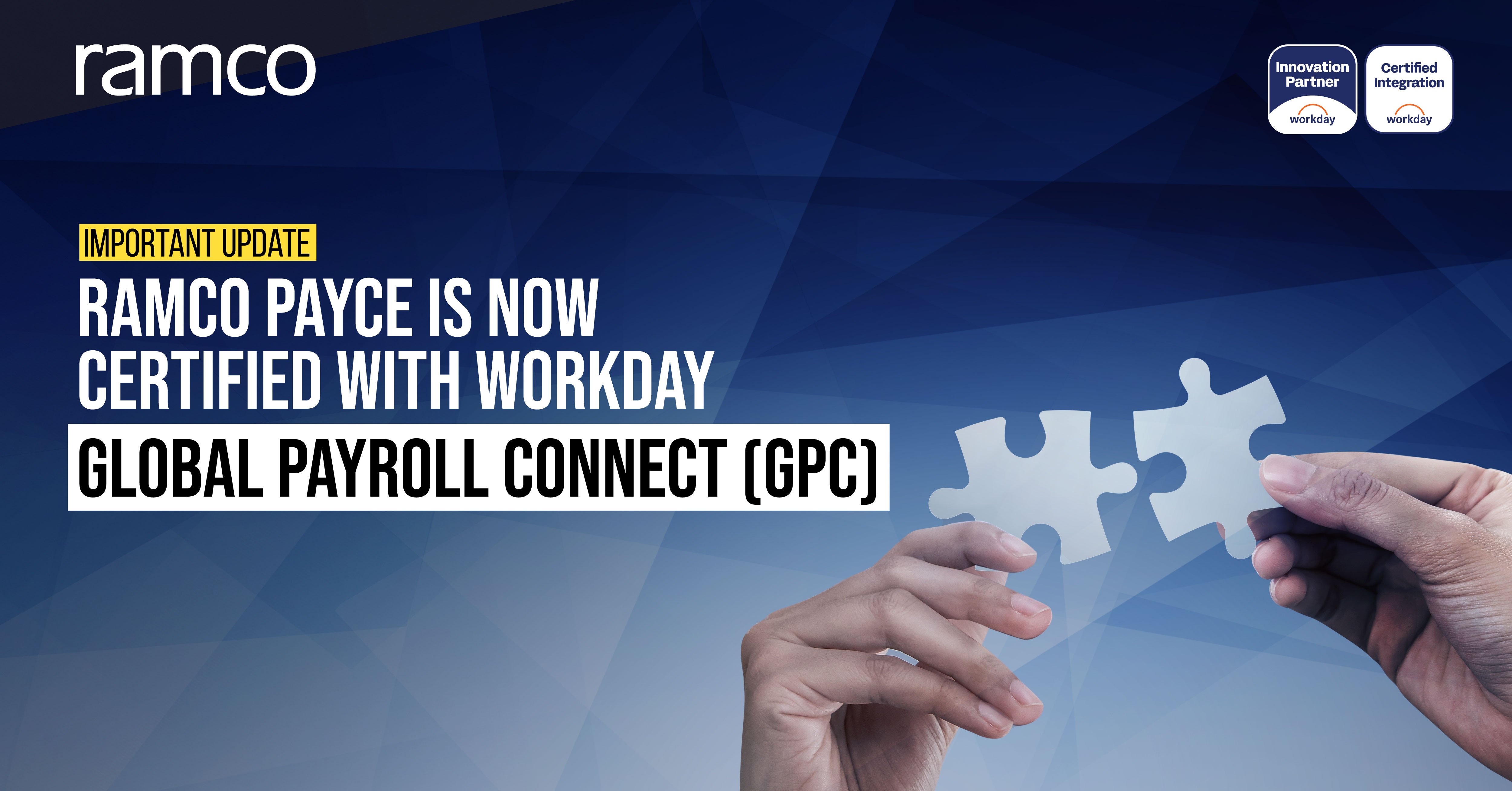 Ramco Payce Now Certified with Workday Global Payroll Connect
